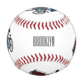 Balle De Baseball Illustration de cyclo-pousse (Dos)