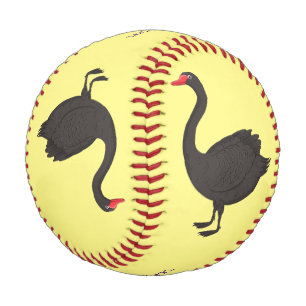 Balle De Baseball Illustration de cygne noir