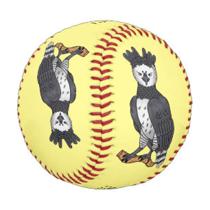 Balle De Baseball Illustration de dessin animé d'aigle harpie