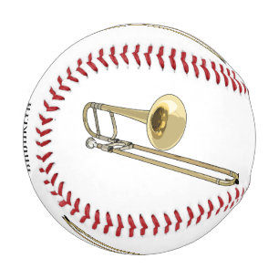 Balle De Baseball Illustration de dessin animé de Trombone