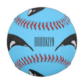 Balle De Baseball illustration de dessin animé d'orque (Dos)