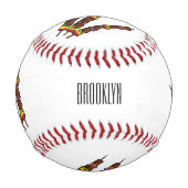 Balle De Baseball Illustration de dessin animé Kebab ou kabob (Devant)