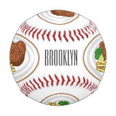 Balle De Baseball Illustration de dessin de steak (Dos)
