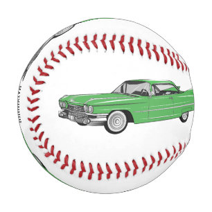 Balle De Baseball Illustration de dessin de voiture classique 1959