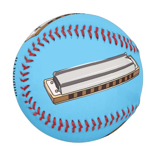 Balle De Baseball Illustration de dessin d'Harmonica (Devant Gauche)