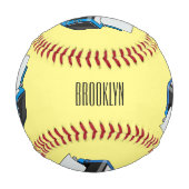 Balle De Baseball Illustration de dessin d'imprimante (Dos)