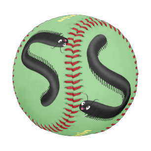Balle De Baseball Illustration de dessin mignon millipede