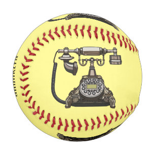 Balle De Baseball Illustration de dessin téléphonique