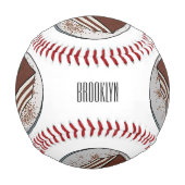 Balle De Baseball Illustration de gâteau de Tiramisu (Dos)