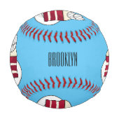 Balle De Baseball Illustration de gâteau en velours rouge (Devant)