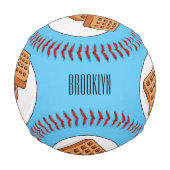 Balle De Baseball Illustration de gaufre (Dos)