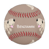 Balle De Baseball Illustration de gecko tan tan mignon (Devant)