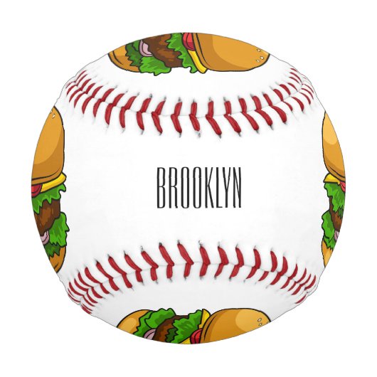 Balle De Baseball Illustration de Hamburger (Devant)