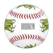 Balle De Baseball Illustration de haricots verts (Devant)