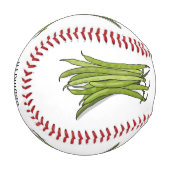 Balle De Baseball Illustration de haricots verts (Devant Gauche)