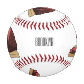Balle De Baseball Illustration de jambon (Dos)