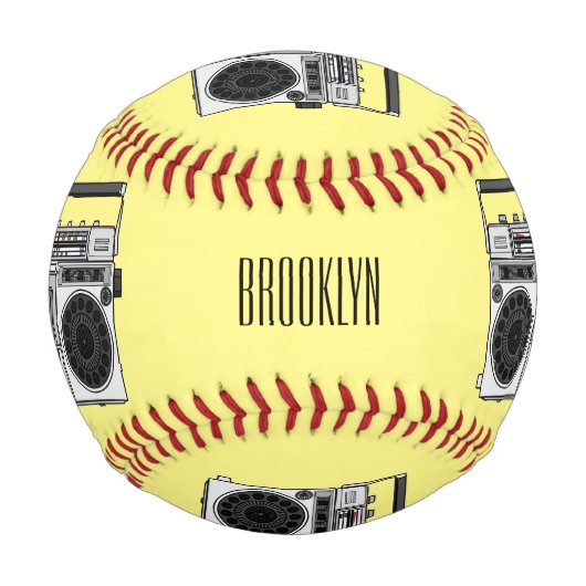 Balle De Baseball Illustration de la bande dessinée radio (Dos)