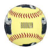 Balle De Baseball Illustration de la caméra (Dos)