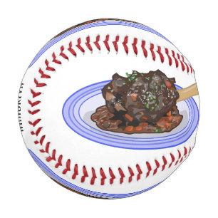 Balle De Baseball Illustration de la caricature de l'agneau braisé