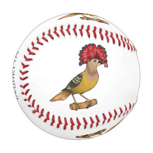 Balle De Baseball Illustration de la caricature royale d'oiseau