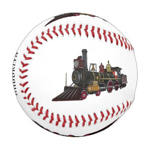 Balle De Baseball Illustration de la locomotive à vapeur