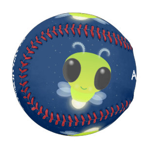 Balle De Baseball Illustration de la luciole vert mou