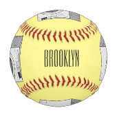 Balle De Baseball Illustration de la machine à laver (Dos)