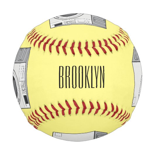 Balle De Baseball Illustration de la machine à laver (Dos)