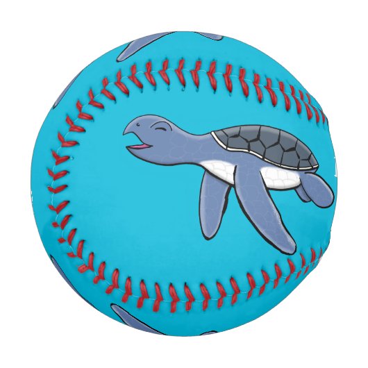 Balle De Baseball Illustration de la petite tortue de mer (Devant Gauche)
