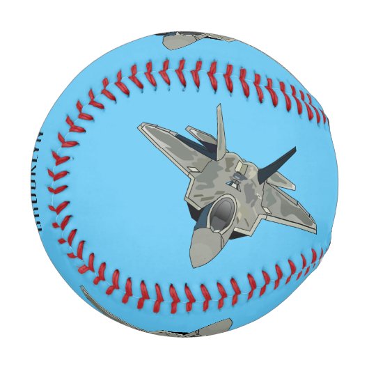 Balle De Baseball Illustration de l'avion de chasse (Devant Gauche)