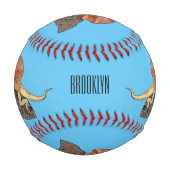 Balle De Baseball Illustration de lézard à col frisé (Devant)