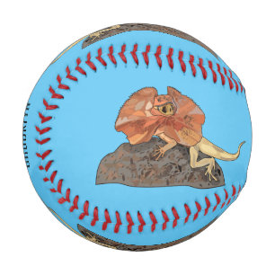 Balle De Baseball Illustration de lézard à col frisé