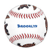 Balle De Baseball Illustration de lézard géant affamé (Dos)