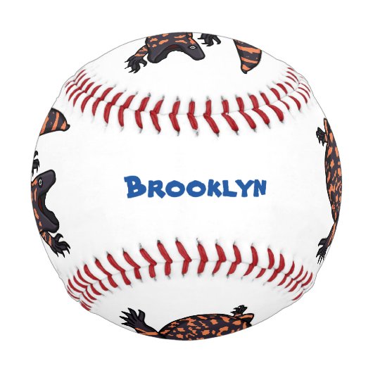 Balle De Baseball Illustration de lézard géant affamé (Dos)