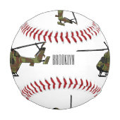 Balle De Baseball Illustration de l'hélicoptère de l'armée (Devant)