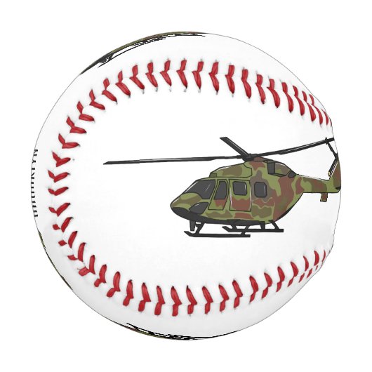 Balle De Baseball Illustration de l'hélicoptère de l'armée (Devant Gauche)