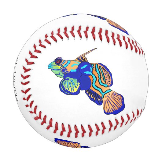 Balle De Baseball Illustration de Mandarinfish (Devant Gauche)