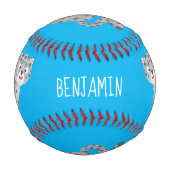 Balle De Baseball Illustration de mignon léopard des neiges (Dos)
