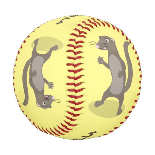 Balle De Baseball Illustration de mignonne mangouste (Angle)