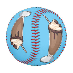 Balle De Baseball Illustration de milk-shake au chocolat