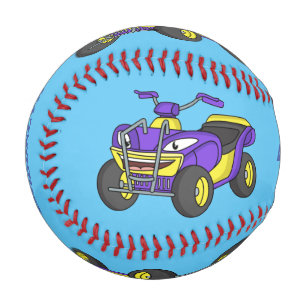 Balle De Baseball Illustration de moto Purple Quad