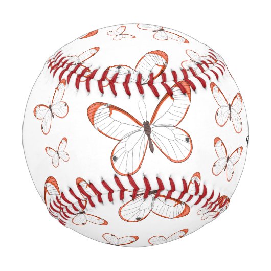 Balle De Baseball Illustration de papillon en verre (Devant)