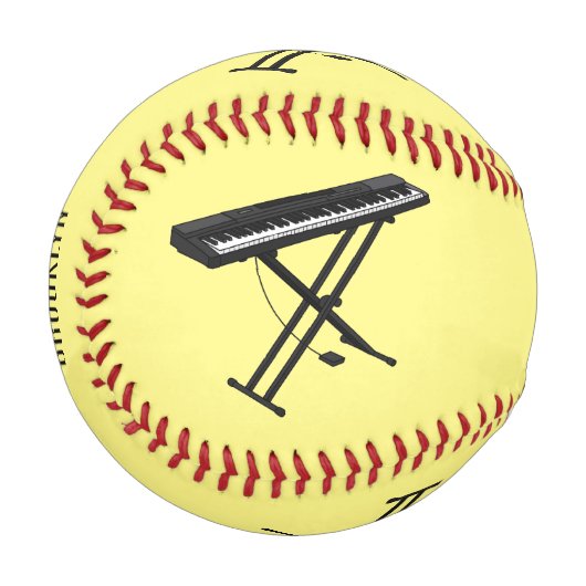 Balle De Baseball Illustration de piano clavier (Devant Gauche)
