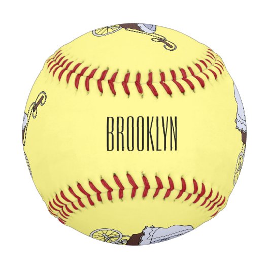 Balle De Baseball Illustration de poussette (Devant)