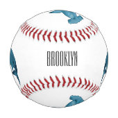 Balle De Baseball Illustration de requin marteau (Dos)