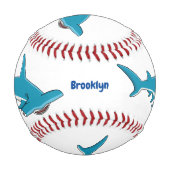 Balle De Baseball Illustration de requin marteau (Dos)
