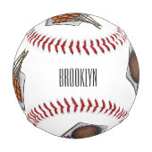 Balle De Baseball Illustration de Satay (Dos)