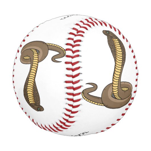 Balle De Baseball Illustration de serpent à cobra Brown (Angle)
