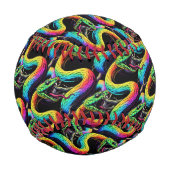 Balle De Baseball Illustration de serpent coloré (Dos)