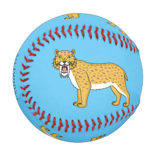Balle De Baseball Illustration de tigre à dents de sabre